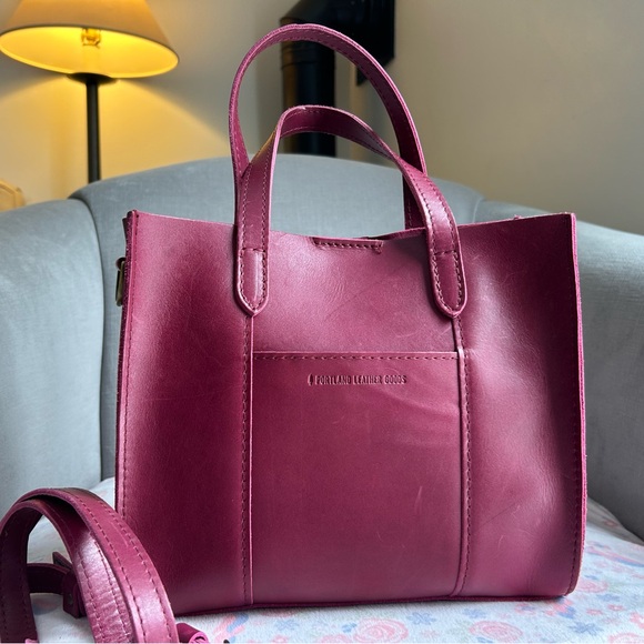 Portland Leather Handbags - Portland Leather Boysenberry classic Lola